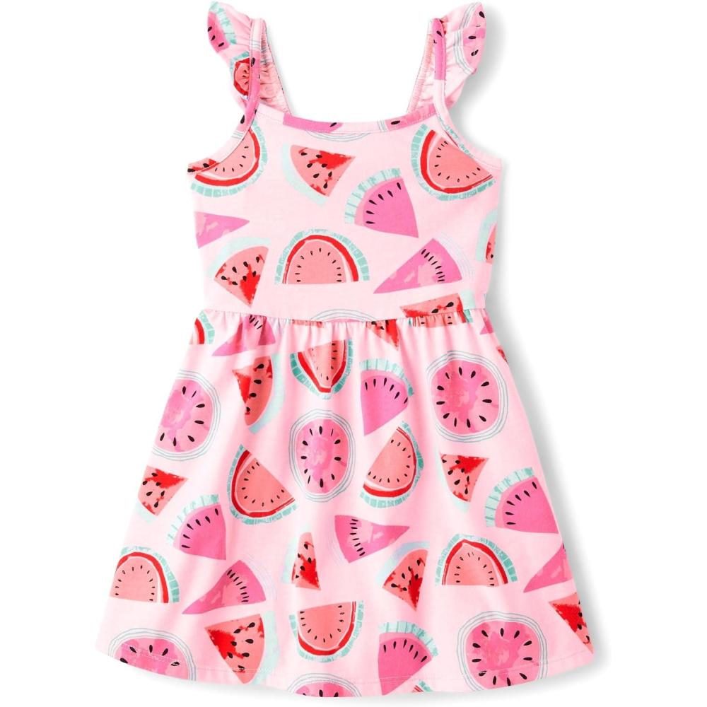 imageThe Childrens Place Baby Girls and Toddler Sleeveless Everyday Summer DressesWatermelons