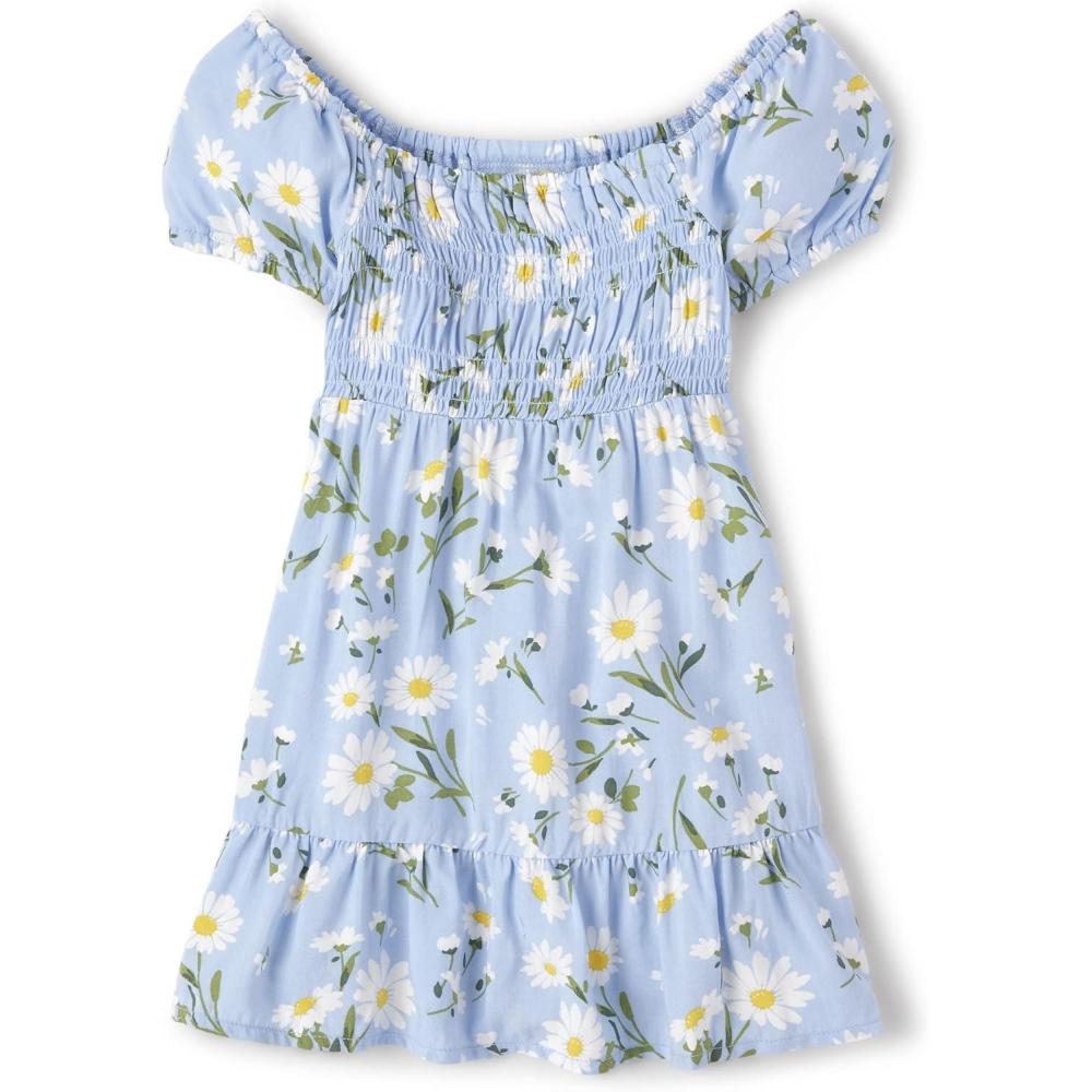 imageThe Childrens Place Girls and Toddler Short Sleeve Casual DressesSpring Daisy