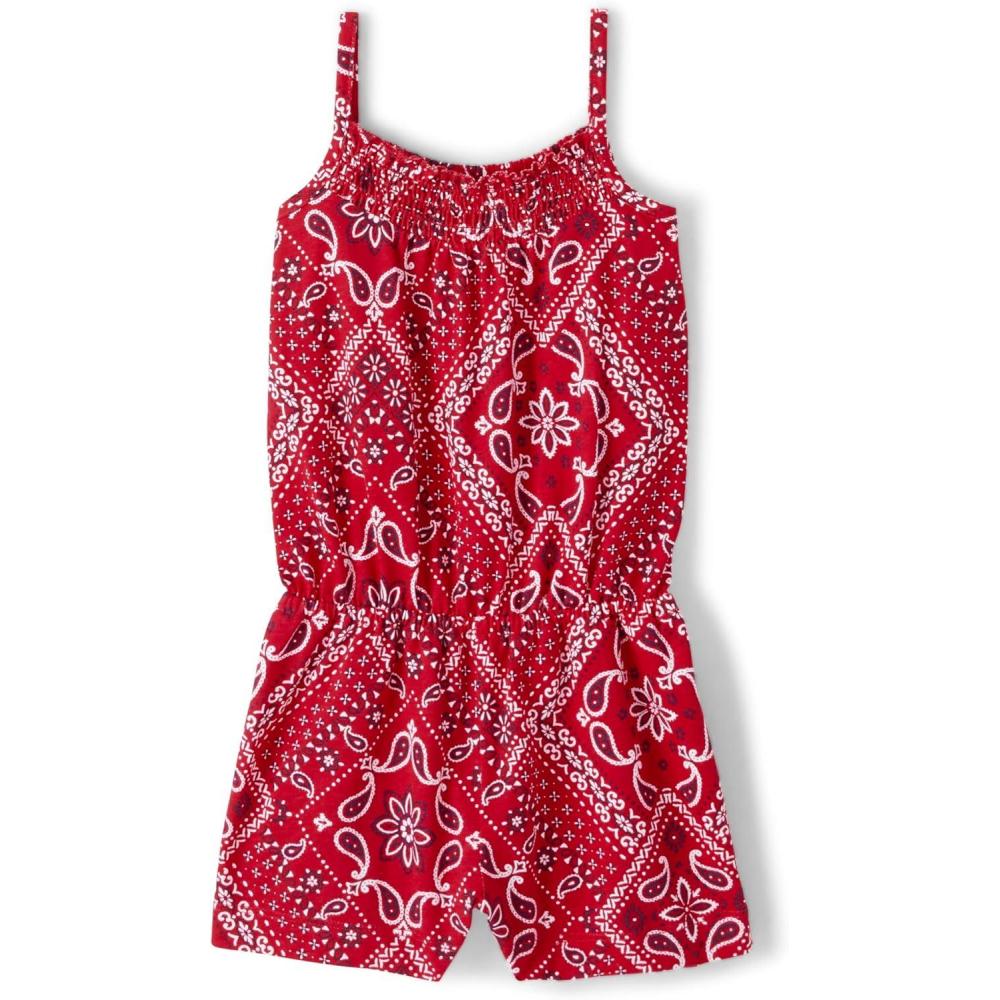 imageThe Childrens Place babygirls And Toddler Printed RompersRuby Bandana