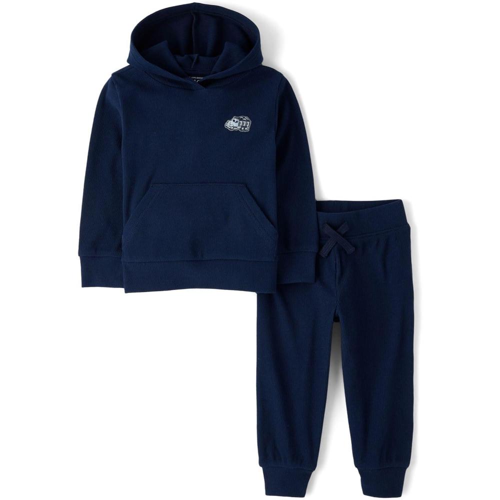 imageThe Childrens Place boys And Toddler Active Sweatshirt and Sweatpant 2 Piece OutfitTidal
