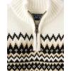 imageThe Childrens Place Baby Boys and Toddler Long Sleeve Quarter Zip Pullover SweaterBlack Fairisle