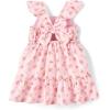 imageThe Childrens Place Baby Girls and Toddler Sleveless Fashion DressPink Floral Tiered