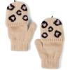 imageThe Childrens Place girls Winter Hat and Mittens Cold Weather SetLatte Leopard Set