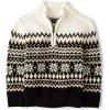 imageThe Childrens Place Baby Boys and Toddler Long Sleeve Quarter Zip Pullover SweaterBlack Fairisle