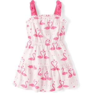 imageThe Childrens Place Baby Girls and Toddler Sleveless Fashion DressFlamingos Tiered