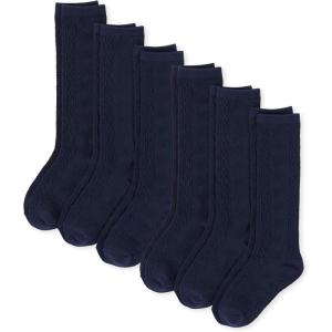 imageThe Childrens Place Girls Knee Socks Variety PackTidal 6pack