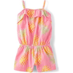 imageThe Childrens Place babygirls And Toddler Casual Sleeveless Shorts RomperBright Pink Pineapple