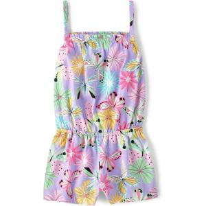 imageThe Childrens Place babygirls And Toddler Casual Sleeveless Shorts RomperPetal Purple