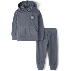 imageThe Childrens Place boys And Toddler Active Sweatshirt and Sweatpant 2 Piece OutfitThunderstorm