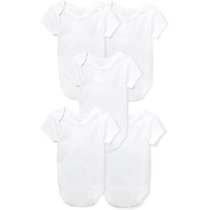 imageThe Childrens Place unisexbaby And Newborn Short Sleeve Bodysuits MultipacksWhite  5 Pack