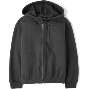 imageThe Childrens Place boys Active Long Sleeve Hooded Full Zip Front SweatshirtMotoroil