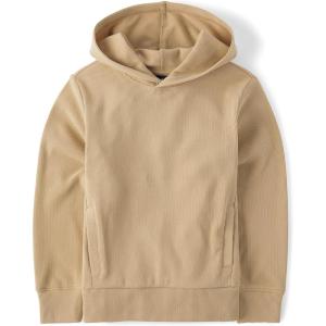 imageThe Childrens Place boys Active Long Sleeve Sueded Rib HoodieJava Hill Ribbed