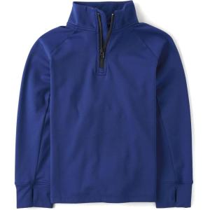 imageThe Childrens Place boys Cozy Tech Long Sleeve Half Zip Pullover SweatshirtDownpour