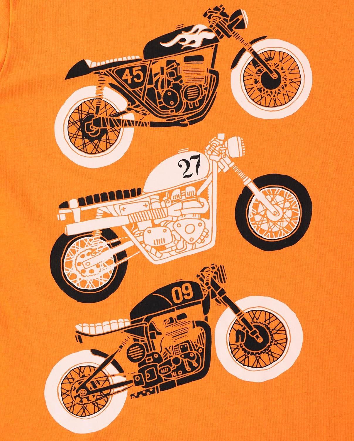 imageThe Childrens Place Boys AnimalsCars Short Sleeve Graphic TShirts3 PackExtremer 3pack