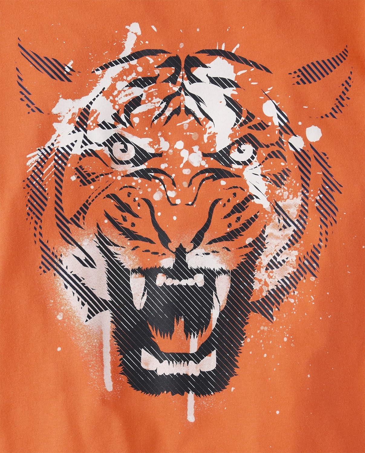 imageThe Childrens Place Boys AnimalsCars Short Sleeve Graphic TShirts3 PackIguanaSharkTiger 3pack