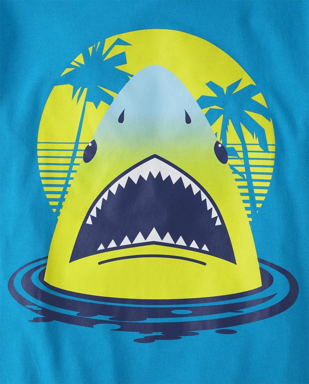 imageThe Childrens Place Boys AnimalsCars Short Sleeve Graphic TShirts3 PackIguanaSharkTiger 3pack