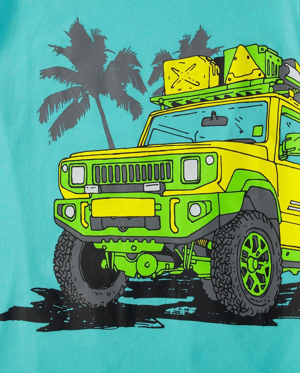 imageThe Childrens Place Boys AnimalsCars Short Sleeve Graphic TShirts3 PackMotorcycleSafariRacecar