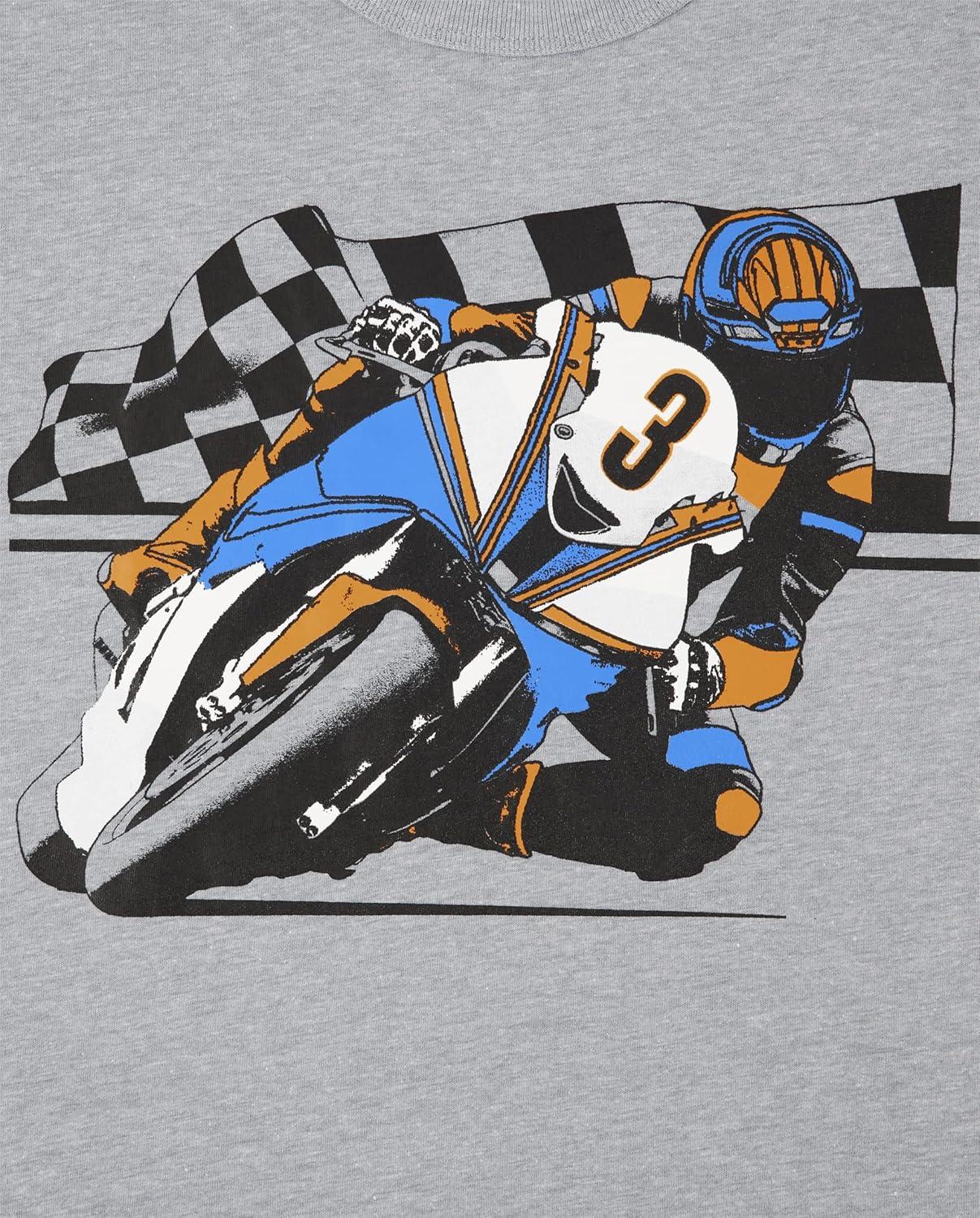 imageThe Childrens Place Boys AnimalsCars Short Sleeve Graphic TShirts3 PackRacers 3pack