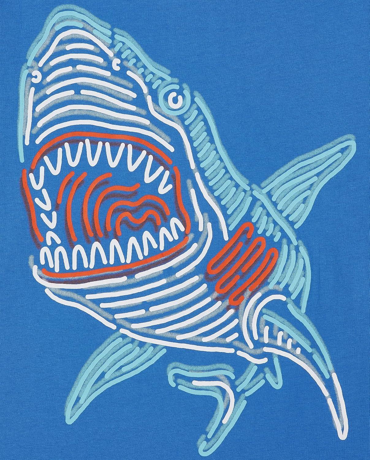 imageThe Childrens Place Boys AnimalsCars Short Sleeve Graphic TShirts3 PackShark Dino 3pack