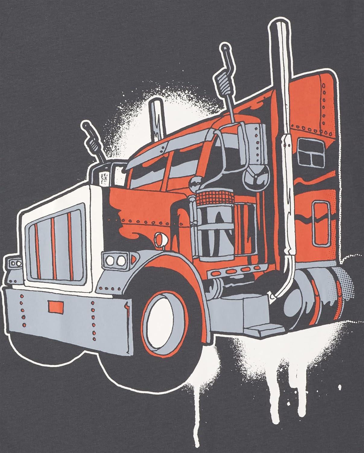 imageThe Childrens Place Boys AnimalsCars Short Sleeve Graphic TShirts3 PackTruckRacecarMotorcycle 3pack