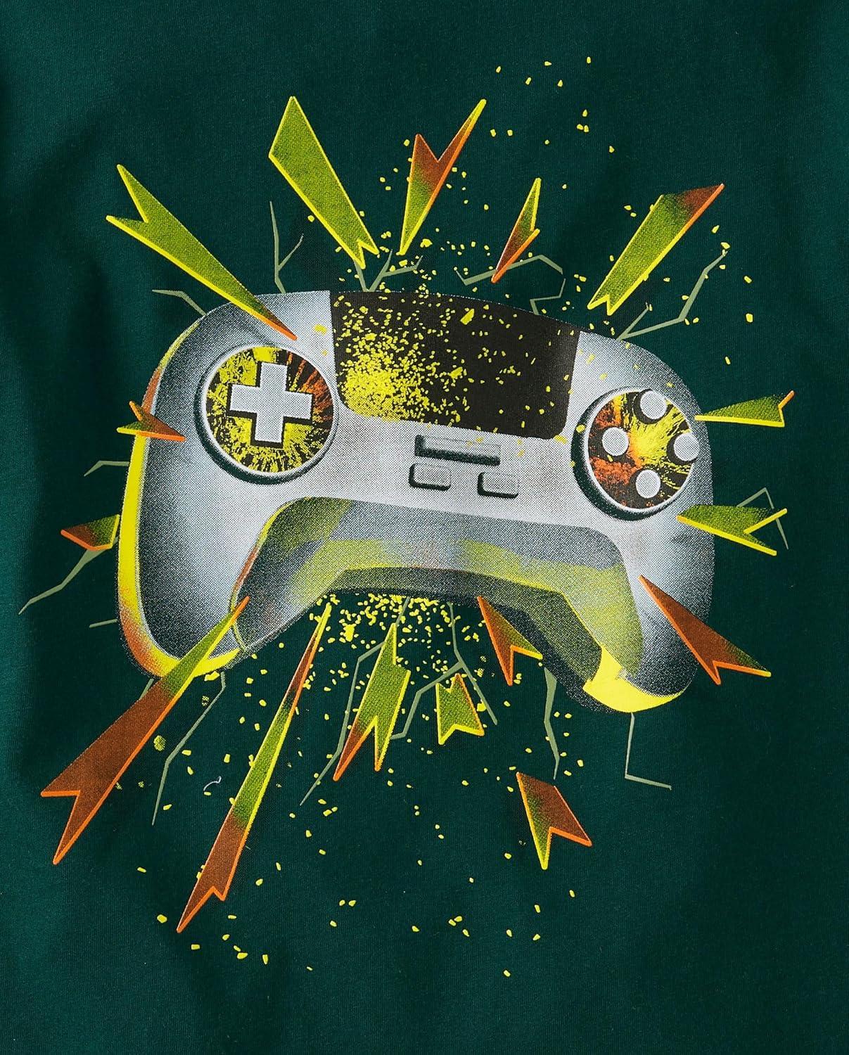 imageThe Childrens Place Boys Dino Long Sleeve Graphic TShirtsmultipacksControllerRace CarDino Skeleton 3pack