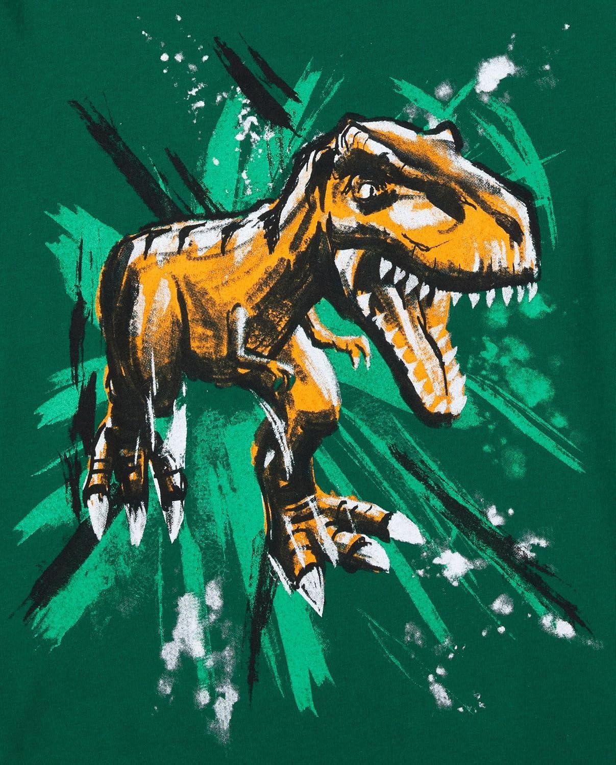 imageThe Childrens Place Boys Dino Long Sleeve Graphic TShirtsmultipacksDino LightningDino Sketch