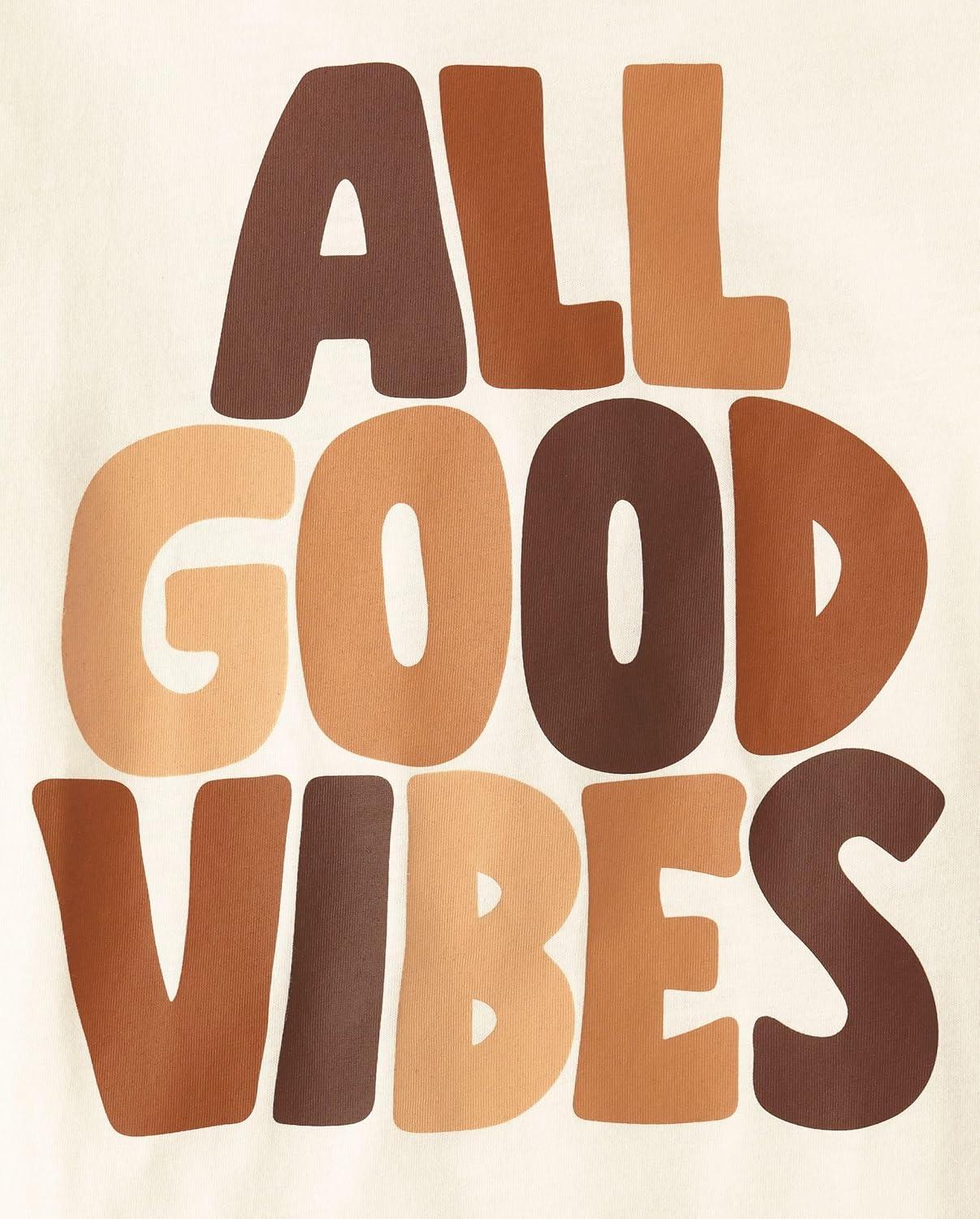 imageThe Childrens Place Boys GamerCarsSports Long Sleeve Graphic TShirts2 PackGood VibesDino Bones