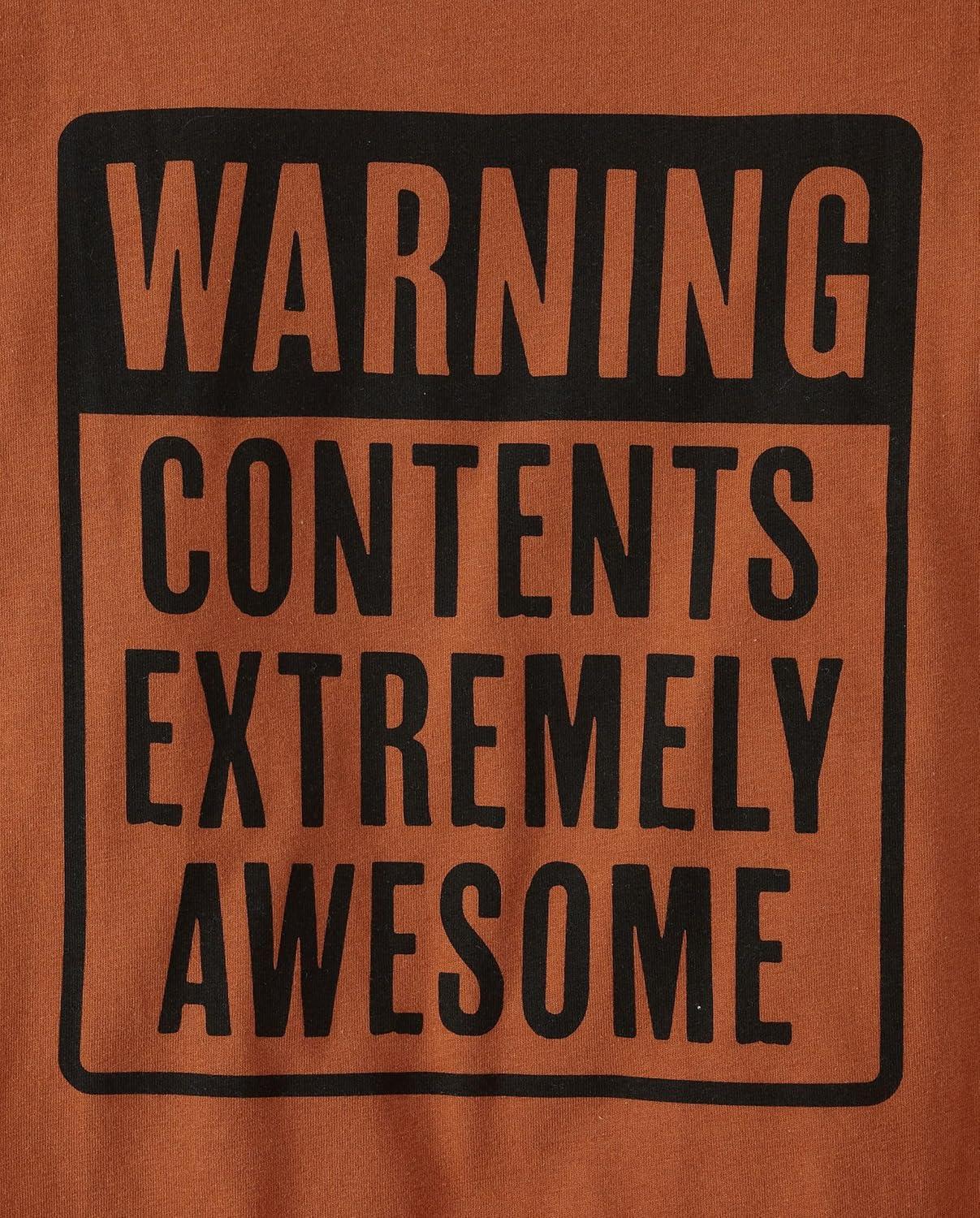 imageThe Childrens Place Boys GamerCarsSports Long Sleeve Graphic TShirts2 PackHustleWarning Awesome