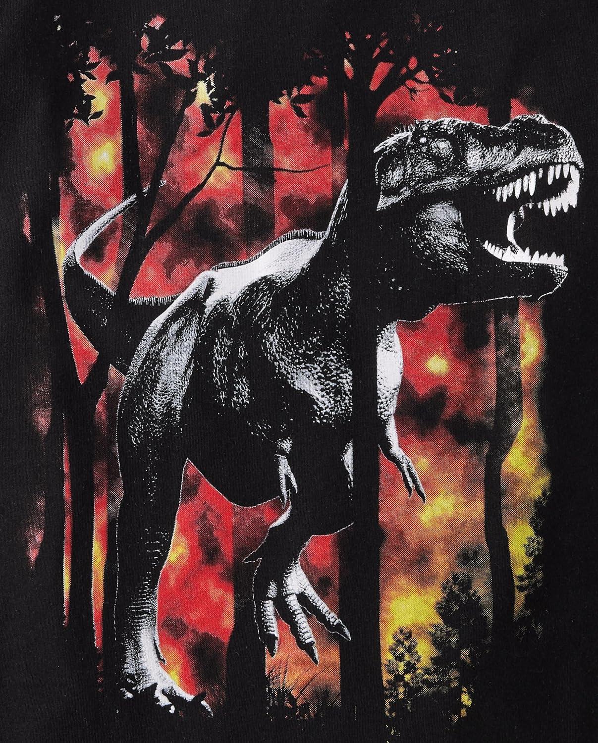 imageThe Childrens Place Boys GamerCarsSports Long Sleeve Graphic TShirts2 PackSeek AdventureDino