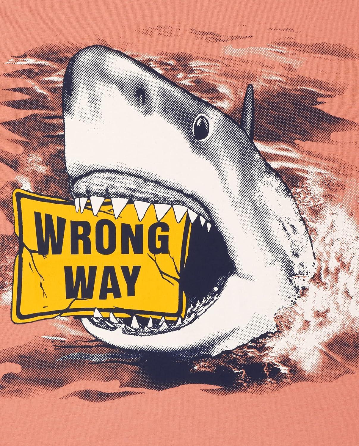 imageThe Childrens Place Boys GamerSportsCars Short Sleeve Graphic TShirts2 PackDangerWrong Way 2pack