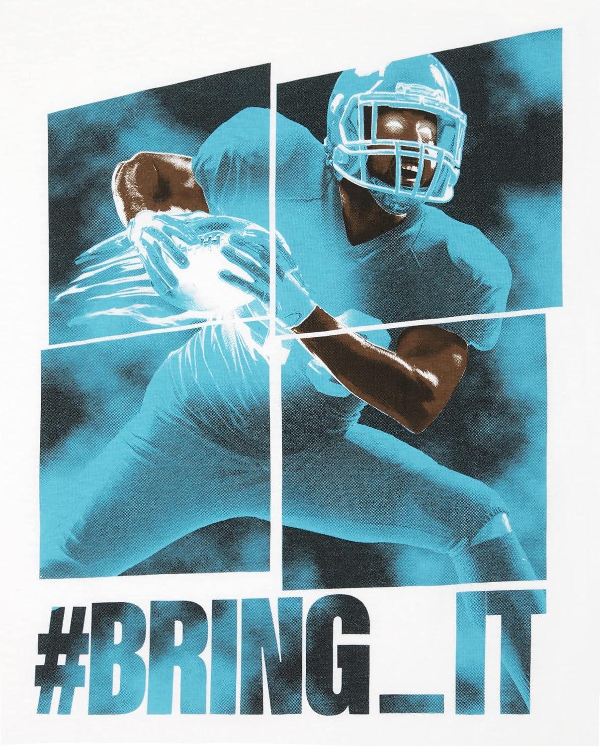 imageThe Childrens Place Boys GamerSportsCars Short Sleeve Graphic TShirts2 PackRule the TurfBring It