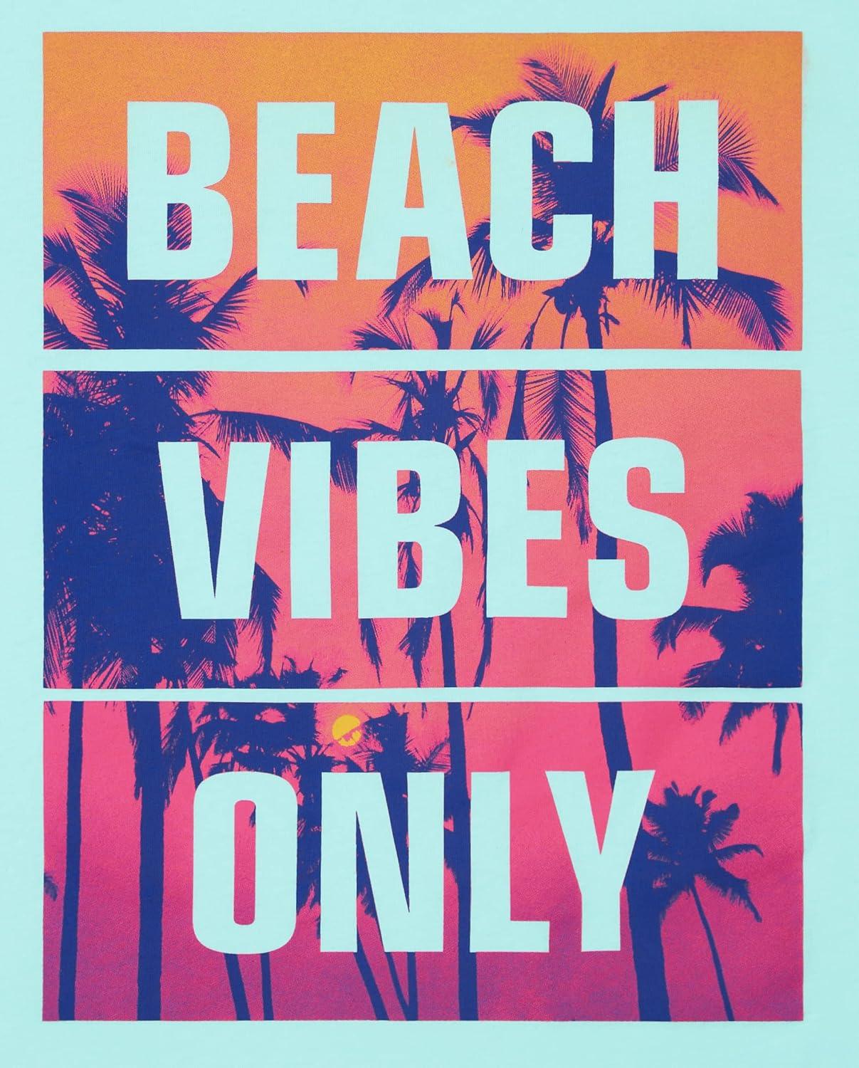 imageThe Childrens Place Boys GamerSportsCars Short Sleeve Graphic TShirts2 PackSurferingBeach Vibes Only 2pack