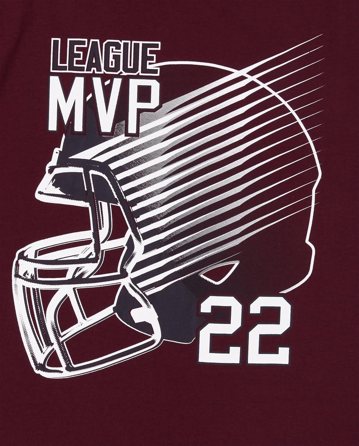 imageThe Childrens Place Boys GamerSportsCars Short Sleeve Graphic TShirts2 PackTouchdown ModeMvp 2pack