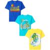 imageThe Childrens Place Boys AnimalsCars Short Sleeve Graphic TShirts3 PackAlohaSharkDino Surf