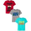 imageThe Childrens Place Boys Boys Short Sleeve Graphic T Shirt 3PackBruh NinjaMamas BoyEpic Genius