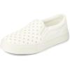 imageThe Childrens Place Girls Girls Casual Slip on Platform ShoesPerforated White