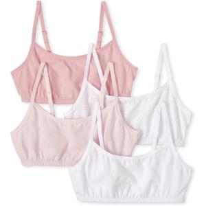 imageThe Childrens Place Girls BralettePinkWhite 4 Pack