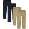 image:imageThe Childrens Place Boys Stretch Skinny Chino Pants MultipacksFlaxNew Navy 4pack