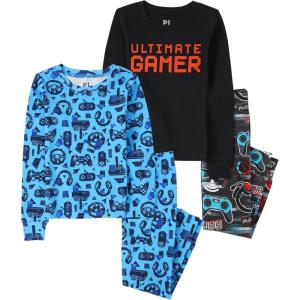 image:imageThe Childrens Place boys 100 Cotton Long Sleeve Top and Pants2 Piece Pajama SetUltimate Gamer 2pack