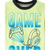 image:imageThe Childrens Place Boys Sleeve Top and Shorts2 Piece Pajama SetGame Over