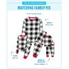 image:imageThe Childrens Place Family Matching Plaid Waffle 2 Piece Pajama SetsBlackWhite Check