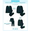 image:imageThe Childrens Place Family Matching Plaid Waffle 2 Piece Pajama SetsGreen Tartan