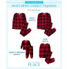image:imageThe Childrens Place Family Matching Plaid Waffle 2 Piece Pajama SetsRed Buffalo Plaid