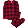 image:imageThe Childrens Place Family Matching Plaid Waffle 2 Piece Pajama SetsRed Buffalo Plaid