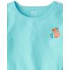 image:imageThe Childrens Place Girls 100 Cotton Short Sleeve Top and Pants2 Piece Pajama SetCapybara Marine