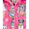 image:imageThe Childrens Place girls Long Sleeve Fleece Zip Up One Piece PajamaNeon Peony Food