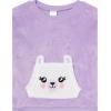 image:imageThe Childrens Place girls Long Sleeve Top and Bottoms Cozy Fleece 2 Piece Pajama SetPurple Llama
