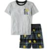 image:imageThe Childrens Place Boys Sleeve Top and Shorts2 Piece Pajama SetHappy Heather Grey