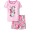 image:imageThe Childrens Place Girls 100 Cotton Short Sleeve Top and Shorts 2 Piece Pajama SetUnicorn Shake