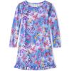 image:imageThe Childrens Place Girls Long Sleeve NightgownNeon Butterflies